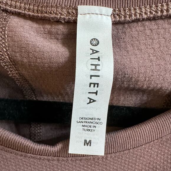 Athleta Momentum Seamless Top Long Sleeve Stretch Women's Medium - Picture 8 of 8